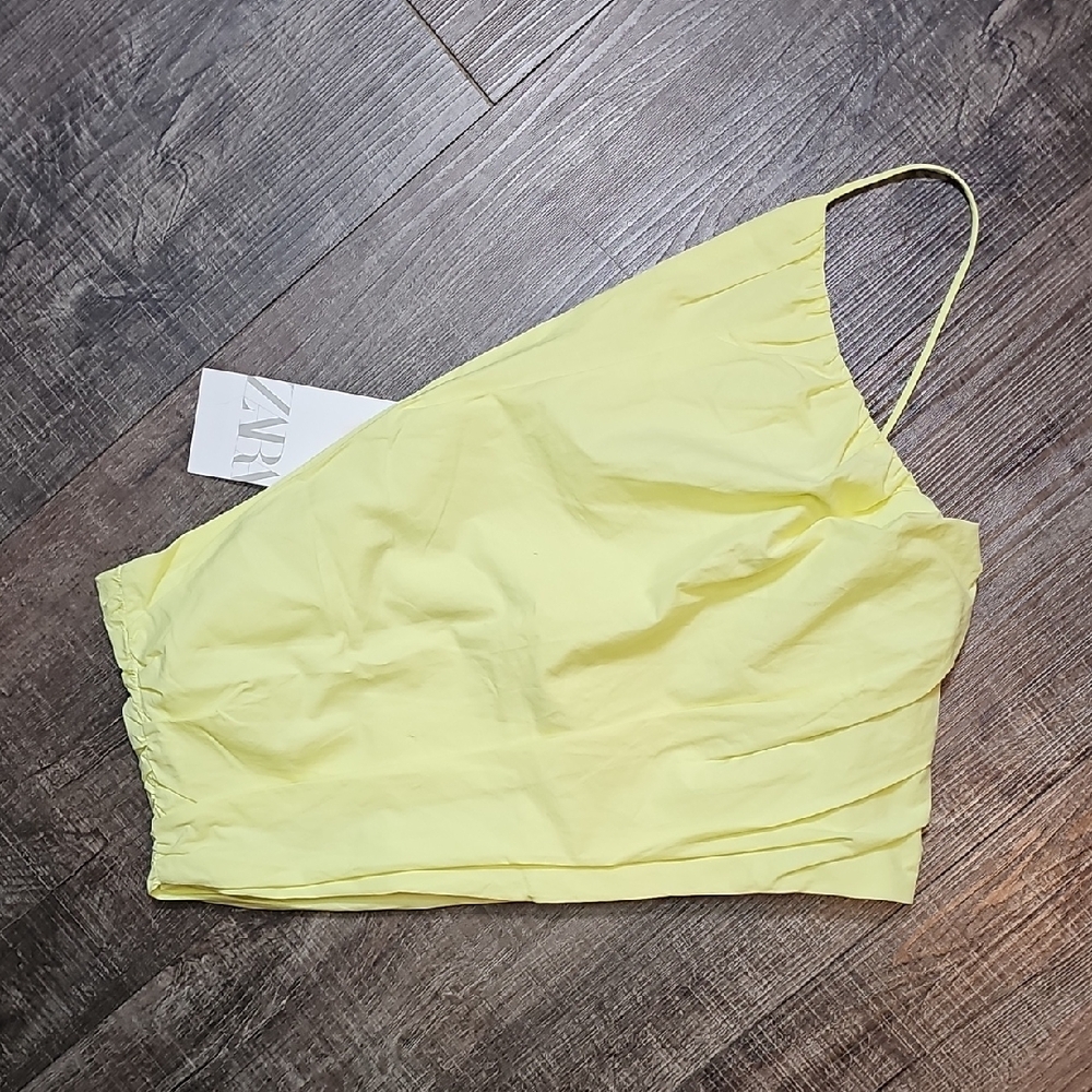 Zara Lemon Yellow Top
